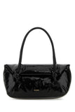 Jil Sander Women Black Leather Small Knot Handle Handbag