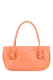Jil Sander Women Peach Leather Small Knot Handle Handbag