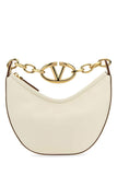 Valentino Garavani Women Ivory Leather Mini Hobo Vlogo Moon Handbag