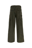 Valentino Garavani Men Olive Green Polyester Blend Cargo Pant