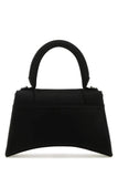 Balenciaga Women Black Satin Small Hourglass Handbag