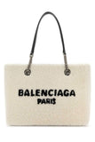 Balenciaga Women White Shearling Duty Free M Handbag