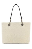Balenciaga Women White Shearling Duty Free M Handbag