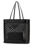 Prada Women Black Leather Shopping Bag