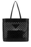 Prada Women Black Leather Shopping Bag