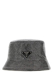 Prada Women Embellished Fabric Bucket Hat