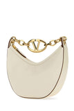 Valentino Garavani Women Ivory Leather Mini Hobo Vlogo Moon Handbag