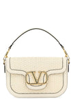 Valentino Garavani Women Ivory Leather Alltime Shoulder Bag