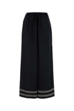 Bode Women Black Viscose Mathilde Wide-Leg
