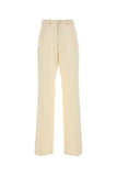 Maison Margiela Women Cream Mohair Blend Pant