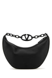 Valentino Garavani Women Black Leather Hobo Vlogo Moon Handbag