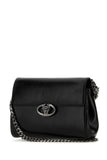 Valentino Garavani Women Black Leather Vlogo Shoulder