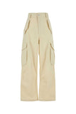 Bottega Veneta Women Sand Cotton Blend Cargo Pant