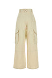 Bottega Veneta Women Sand Cotton Blend Cargo Pant