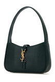 Saint Laurent Women Bottle Green Leather Mini Le 5 Ã  7 Handbag
