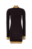 Fendi Women Plum Wool Blend Dress