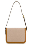 Valentino Garavani Women Two-Tone Canvas And Leather 9To5 Shoulder Bag