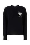 Burberry Women Black Stretch Wool Blend Sweater