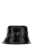 Prada Women Black Naplak Bucket Hat