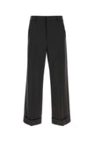 Valentino Garavani Men Charcoal Wool Pant