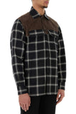 Alexander Mcqueen Men Embroidered Cotton Shirt