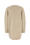 Versace Women Melange Beige Wool Blend Sweater Dress
