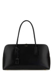 Saint Laurent Women Black Leather Shopping Bag
