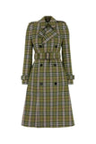 Burberry Women Embroidered Stretch Linen Trench Coat