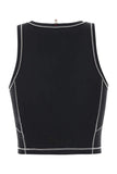 Moncler Grenoble Women Black Stretch Nylon Top