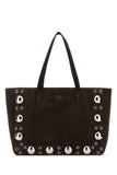 Valentino Garavani Women Brown Suede Nellcã´Te Shopping Bag