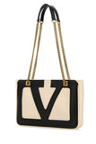 Valentino Garavani Men Ivory Nappa Leather Small Viva Superstar Shoulder Bag