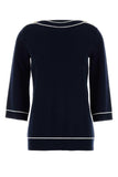 Gucci Women Navy Blue Wool Oversize Sweater
