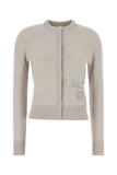 Fendi Women Cappuccino Cashmere Cardigan