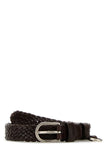 Prada Women Brown Leather Belt