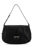 Alexander Mcqueen Men Black Leather Maxi Satchel Shoulder Bag