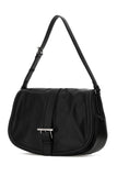 Alexander Mcqueen Men Black Leather Maxi Satchel Shoulder Bag