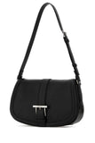 Alexander Mcqueen Women Black Leather Large Satchel Crossbody Bag