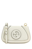 Gucci Women Ivory Leather Small Gucci Blondie Crossbody Bag