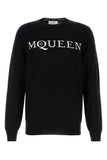 Alexander Mcqueen Men Black Wool Sweater