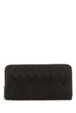 Bottega Veneta Men Dark Brown Leather Intrecciato Wallet