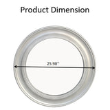 Vintage Round Wall Mirror, Brushed