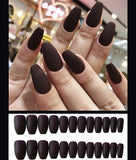 Frosted ballet fake nails