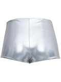 Saint Laurent Women Laminated Jersey Mini Shorts