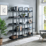 5 Tier Vintage Industrial Style Bookshelf