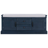 TREXM Storage Bench with 2 Drawers and 2 Cabinets