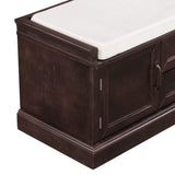 TREXM Storage Bench with 2 Drawers and 2 Cabinets