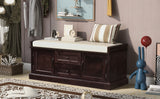 TREXM Storage Bench with 2 Drawers and 2 Cabinets