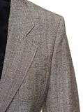 Bottega Veneta Women Grey Single-Breasted Slim-Fitted Jacket With Single Button In Viscose Blend Woman