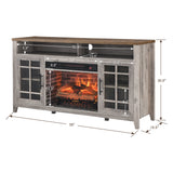55 Inch TV Media Stand with Electric Fireplace