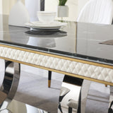 Luxury Modern Dining Table - 78.7 Inch